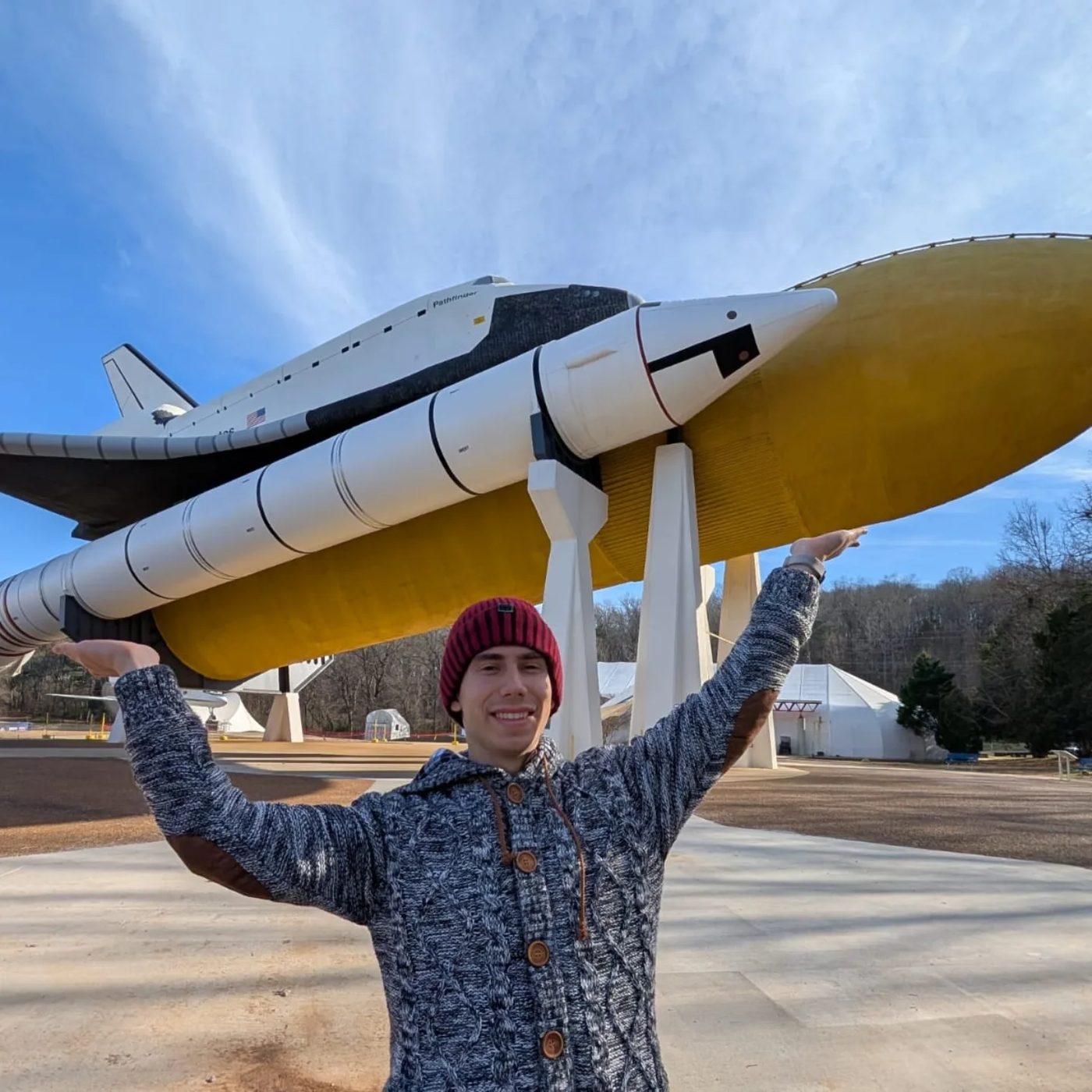Holding up the Space Shuttle in Huntsville